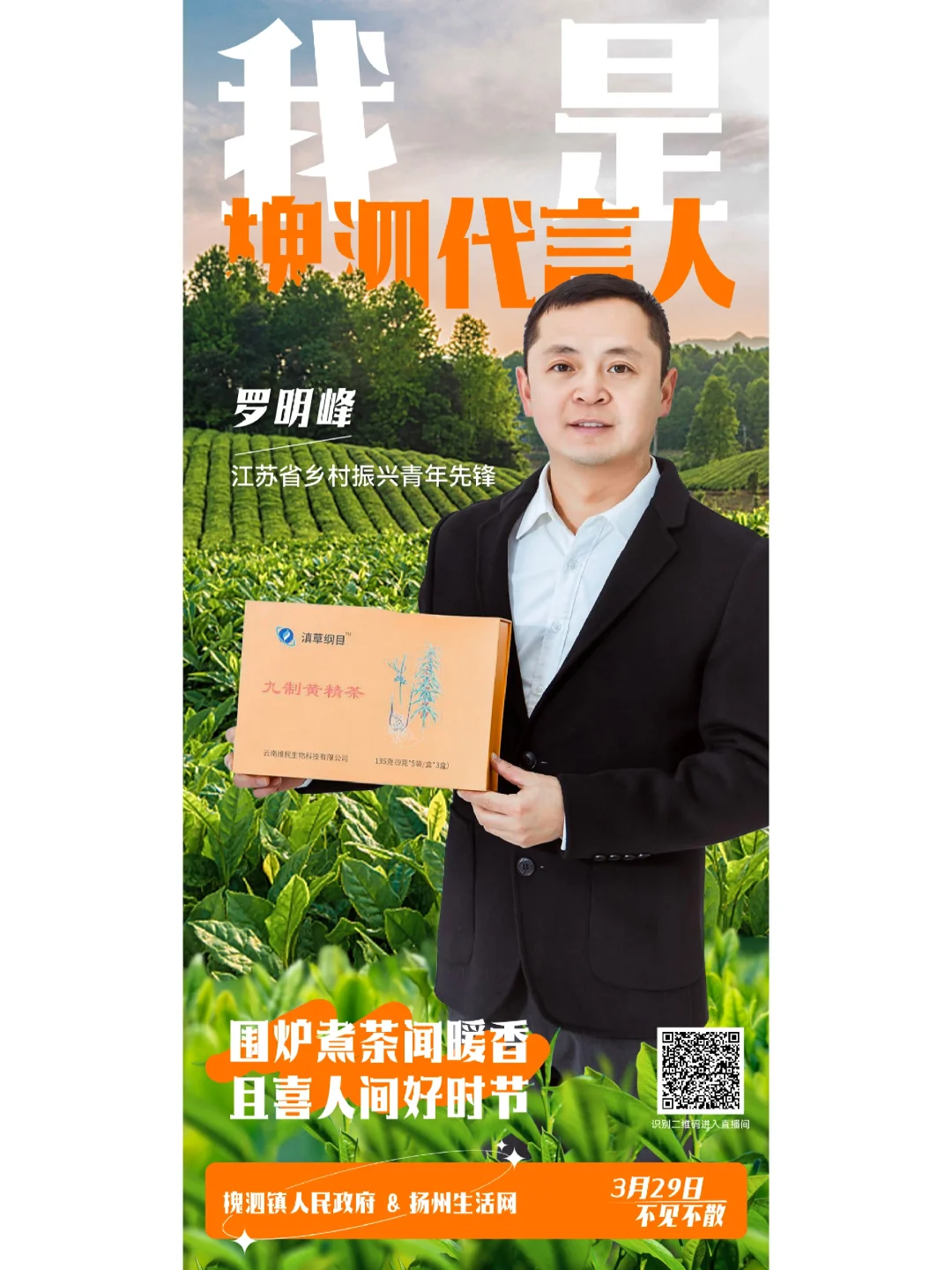 乡村振兴助农直播计划海报设计