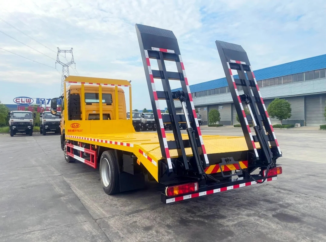 豪沃TX7单桥平板运输车