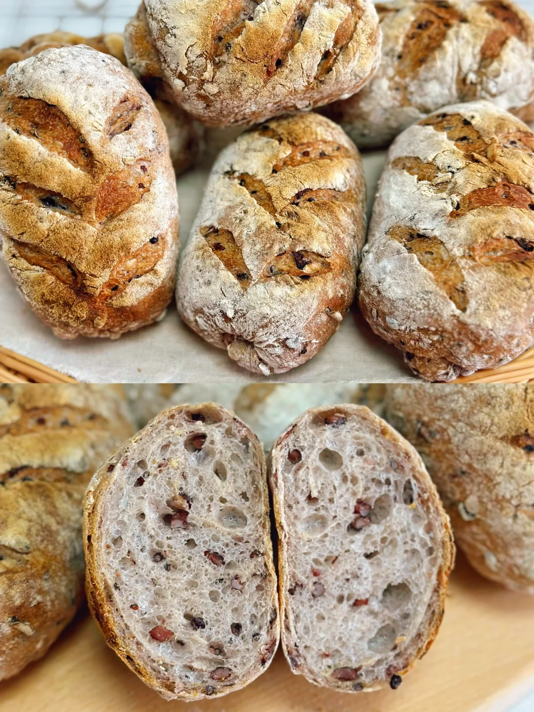 零糖油‼️低卡又养生的杂粮欧包❗️直接法制作