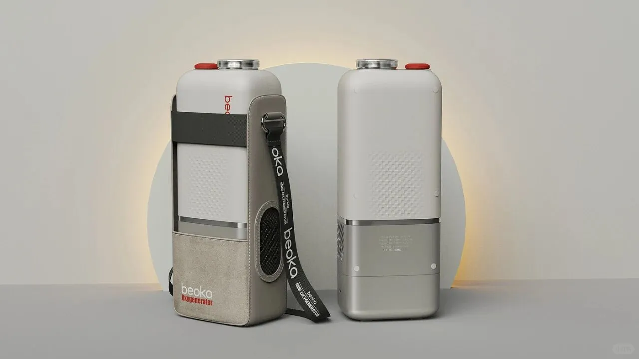 小巧便携水杯便携制氧机 | 设计案例分享