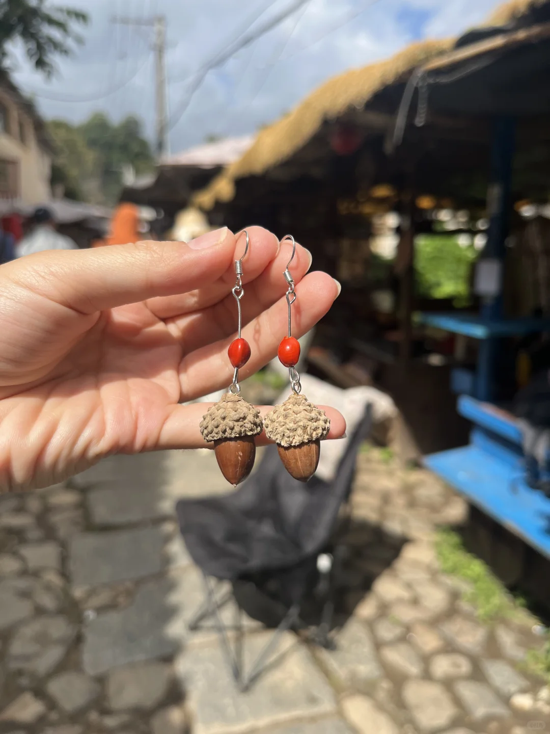 果实耳环简单复杂款式都有