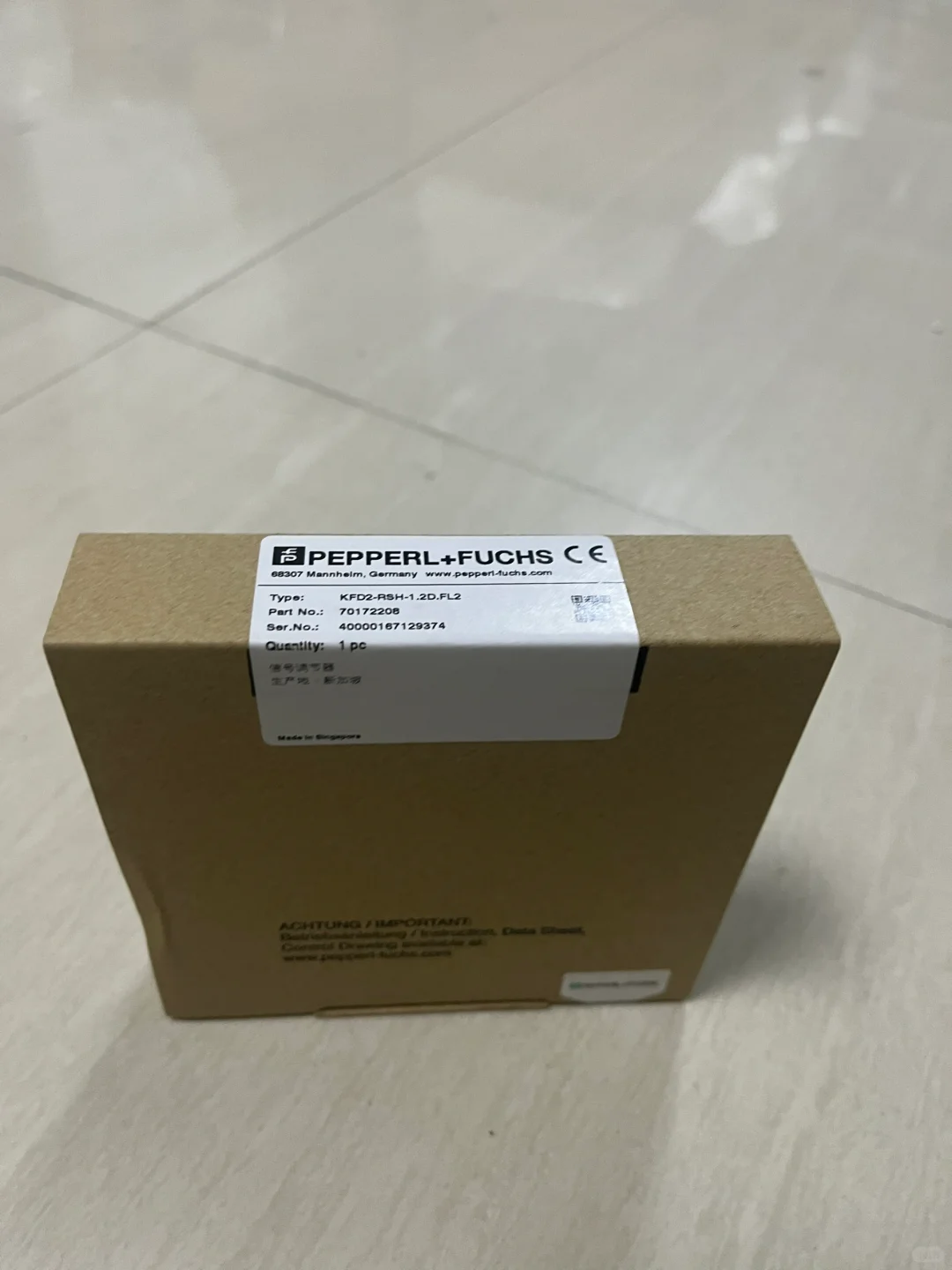 P+F倍加福光电传感器信号处理器