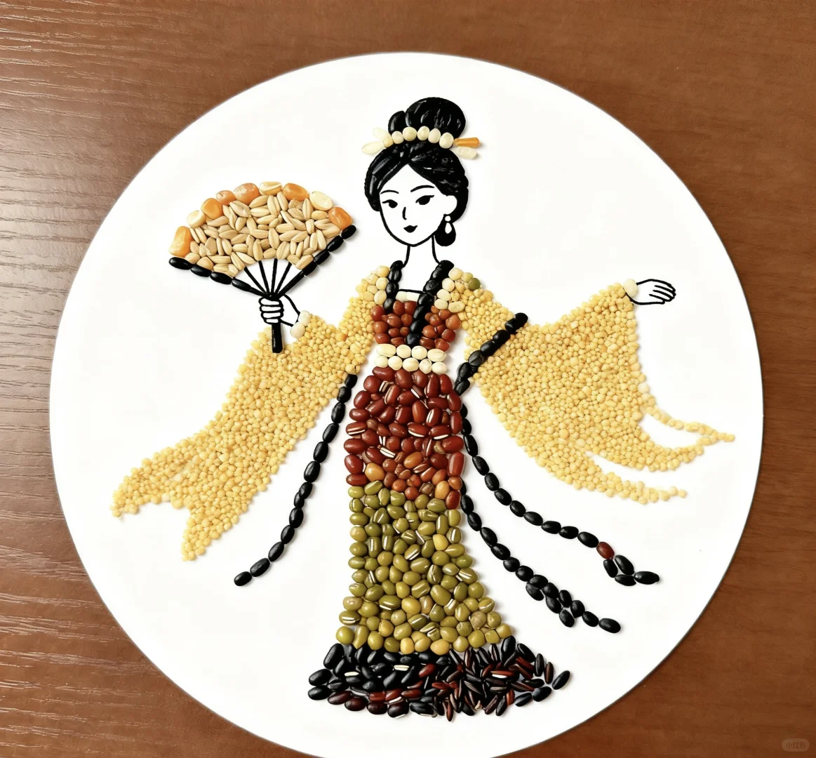 救命，五谷杂粮拼的古风美人太绝啦