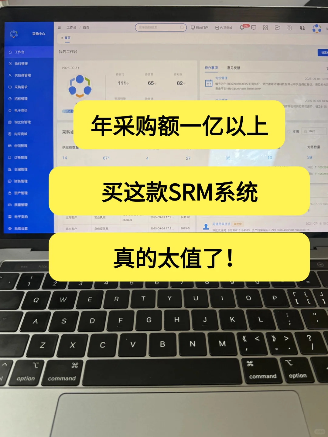 年采购额一亿以上，买这款srm 系统，太值了