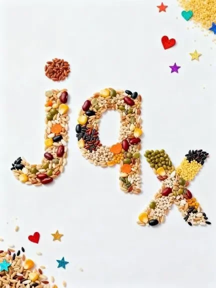 挑战五谷杂粮拼贴画第582天|汉语拼音•声母