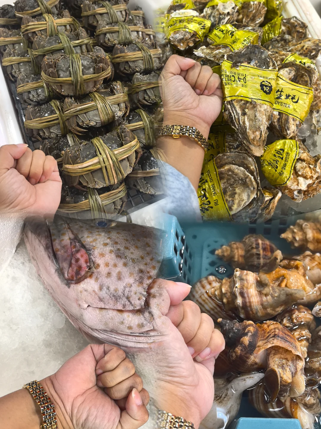 海鲜批发市场里竟藏了个近万平的美食城！