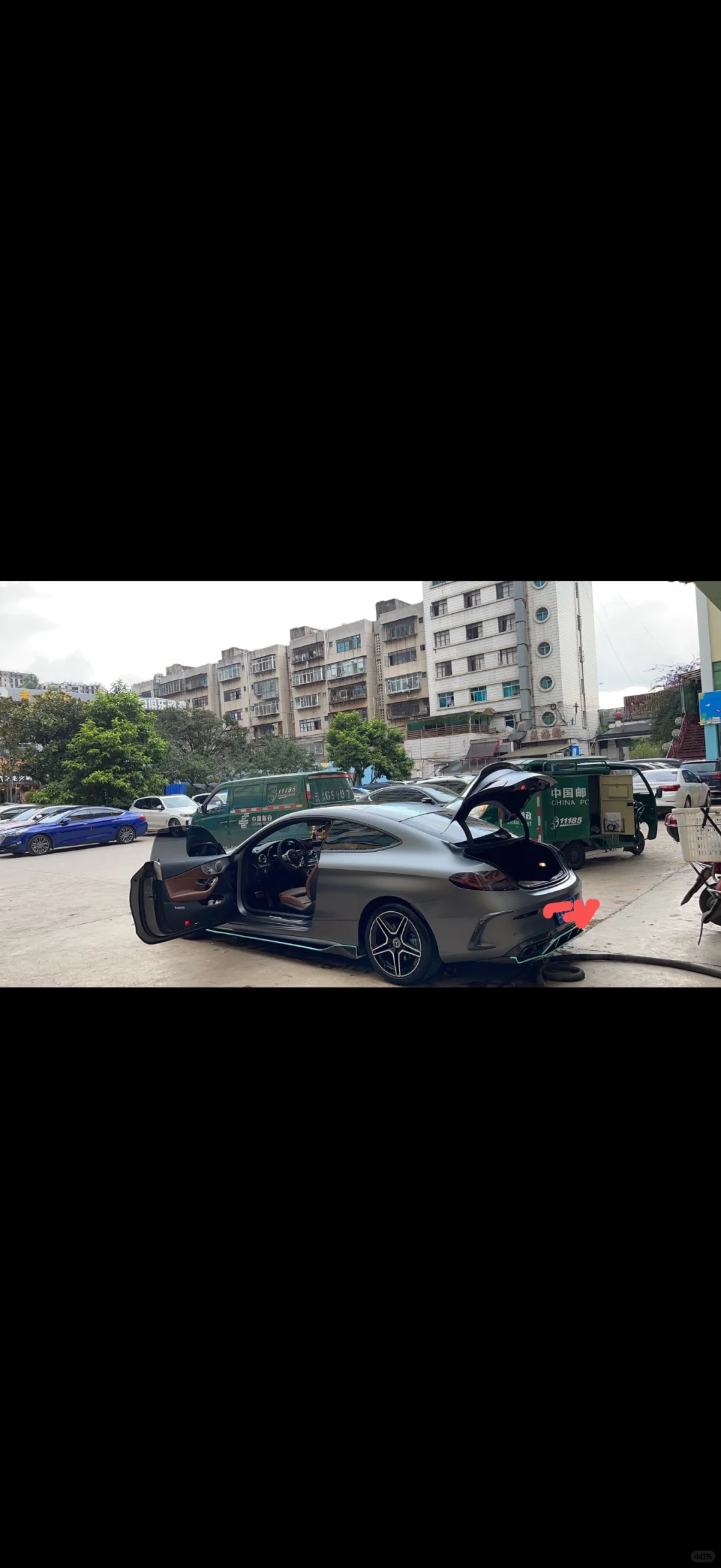 个人19款c260coupe 原厂哑光石墨灰