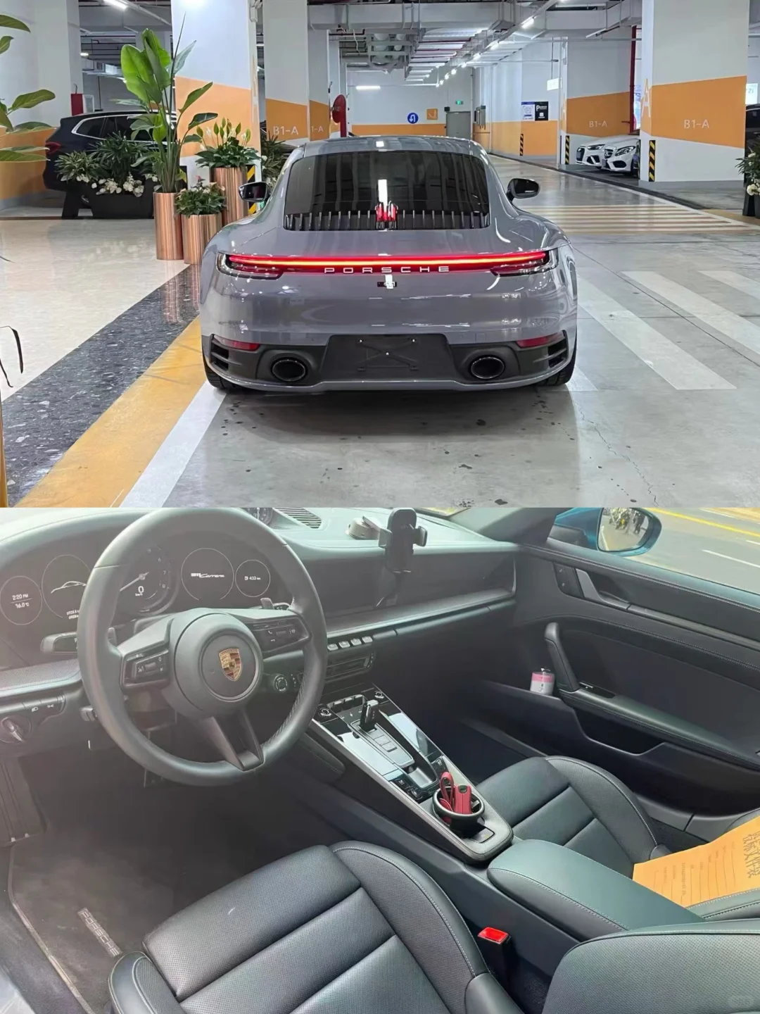24年保时捷992极地灰石墨蓝内满配，7千公里