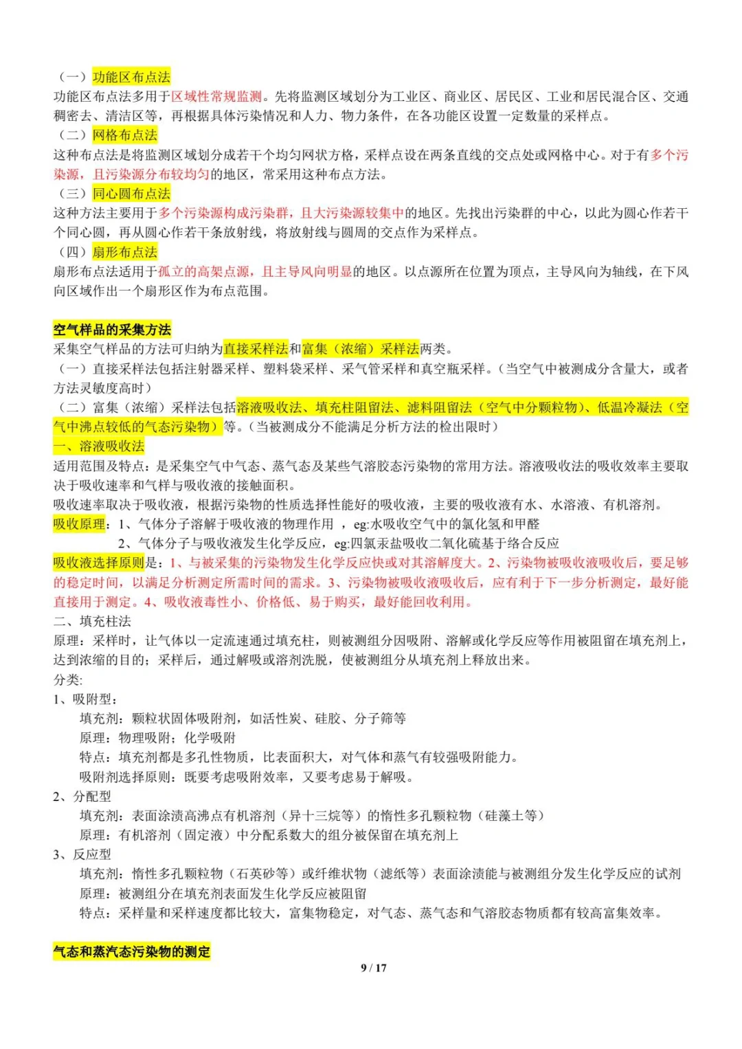 《环境监测》（part1）