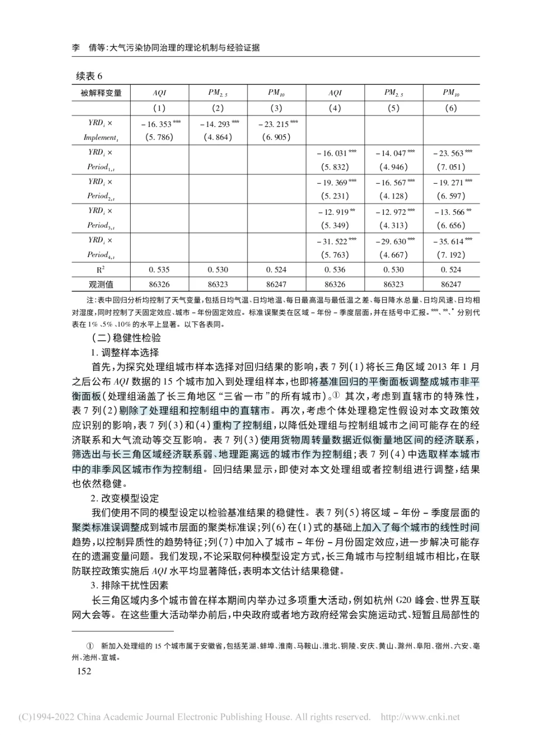 大气污染协同治理的理论机制与经验证据