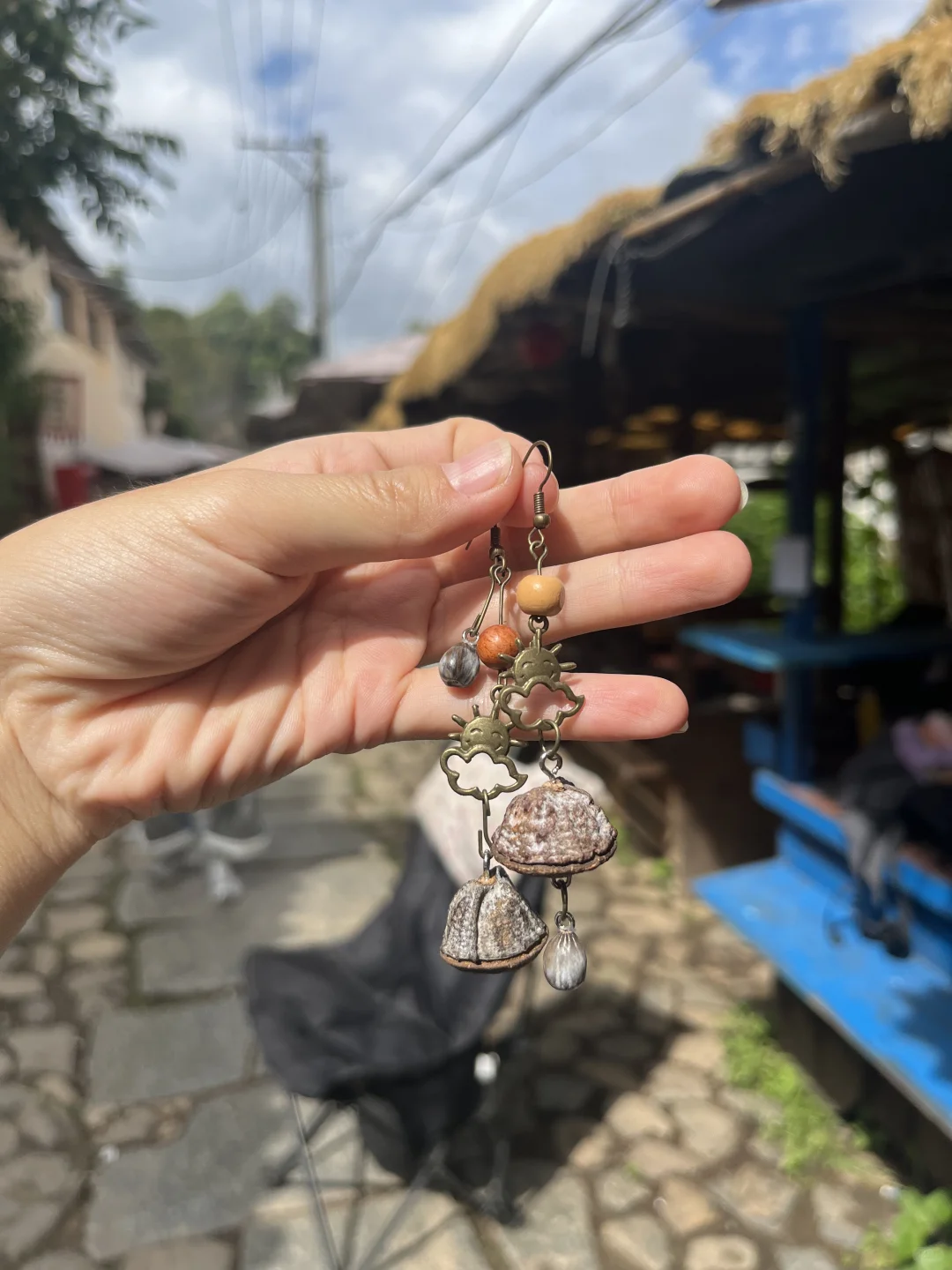 果实耳环简单复杂款式都有