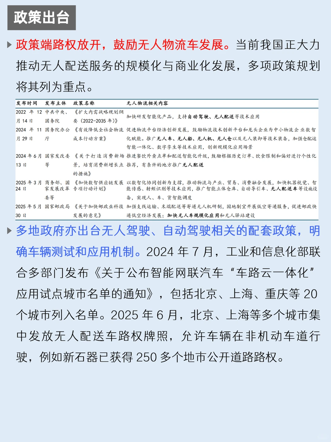 一天吃透一条产业链：NO.41 无人物流车