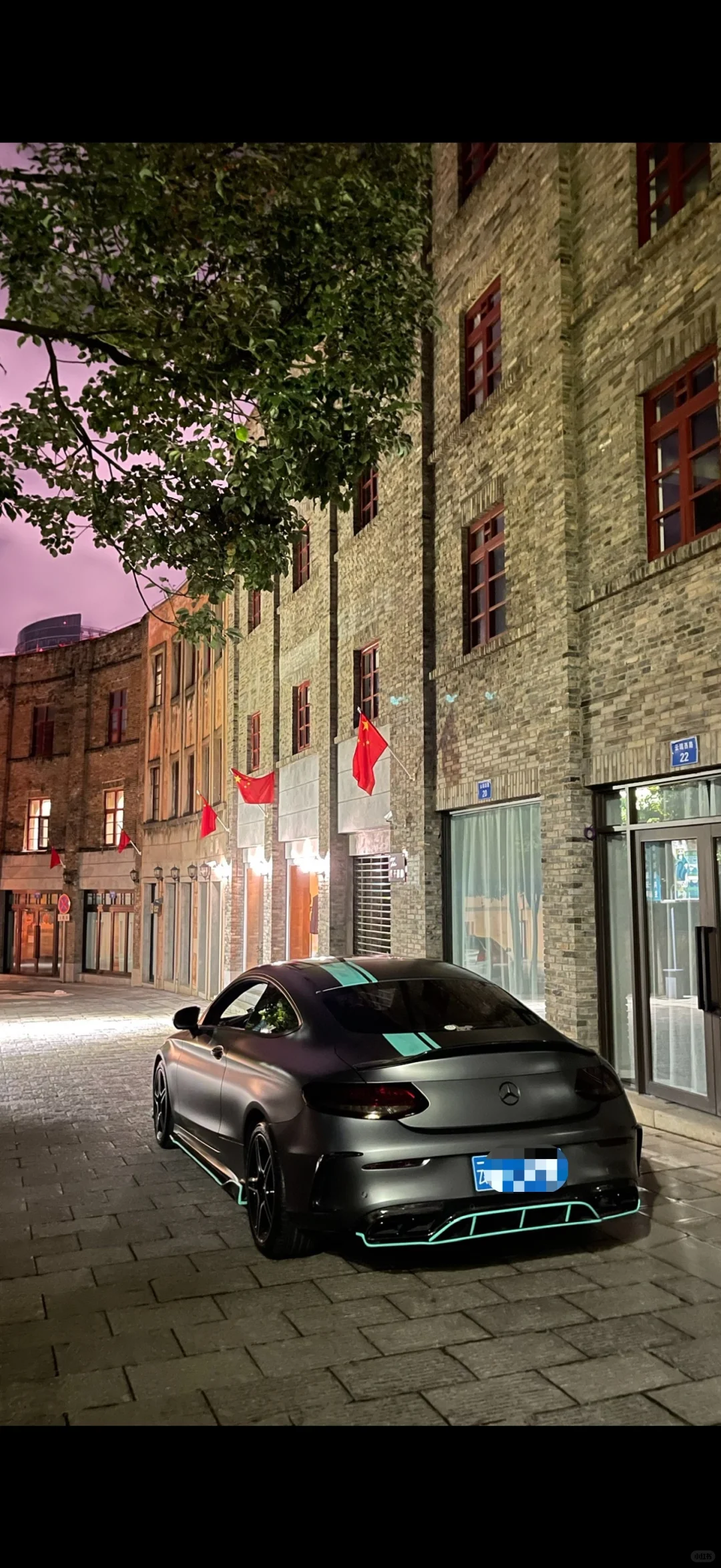 个人19款c260coupe 原厂哑光石墨灰