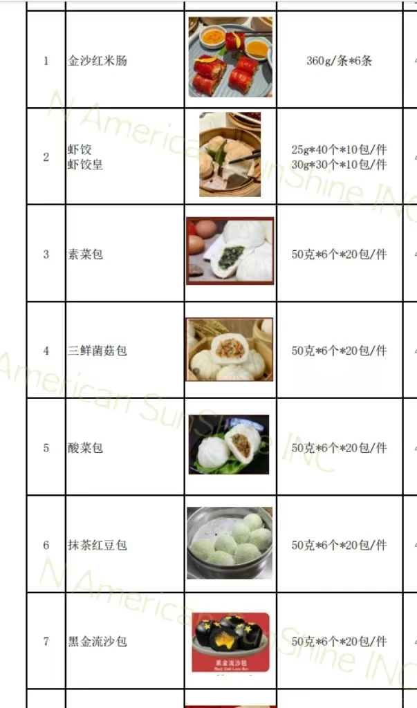 美国??专供—冻品系列