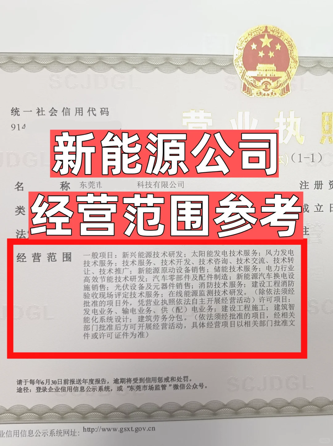 新能源公司经营范围参考
