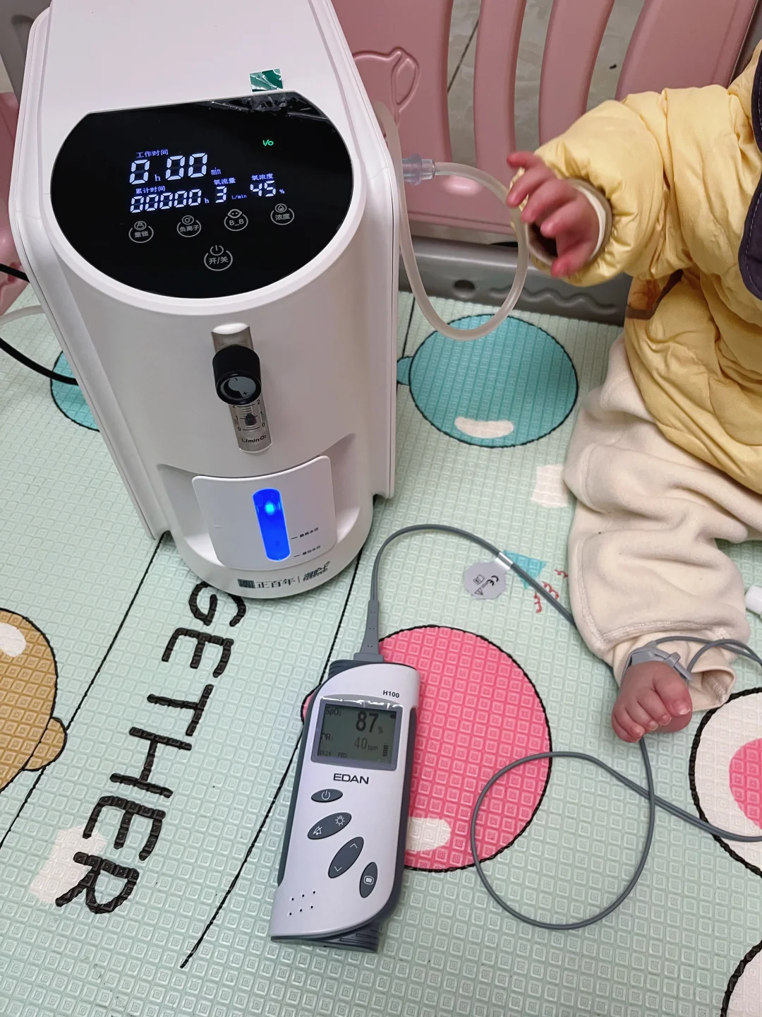 24➕6早产宝宝，带氧回家又如何