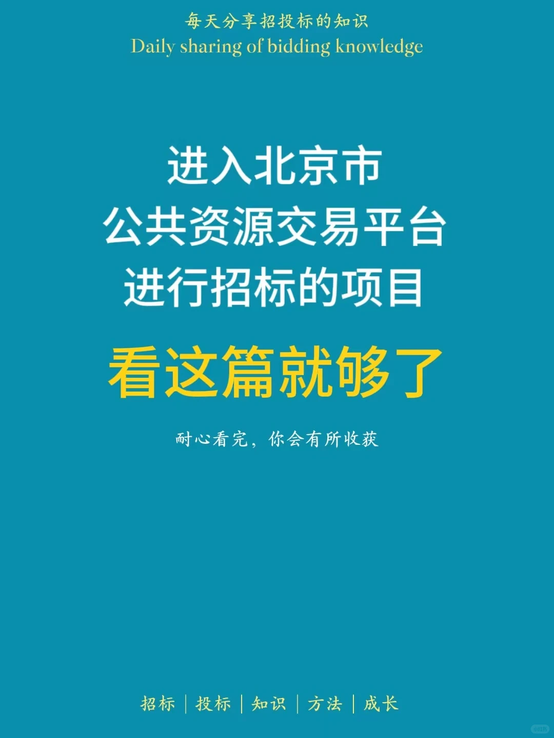 进入北京市公共资源交易平台进行招标的项目