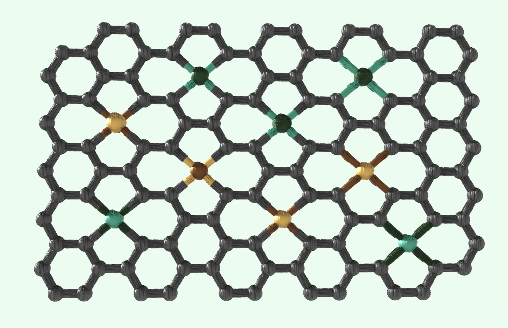 Day19 师弟手绘石墨烯杂质结构（C4D）