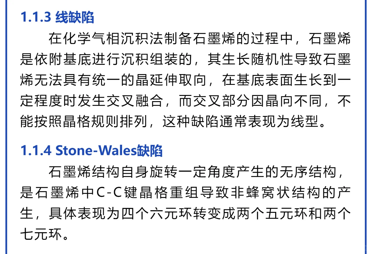 完美石墨烯竟藏这些 “缺陷”