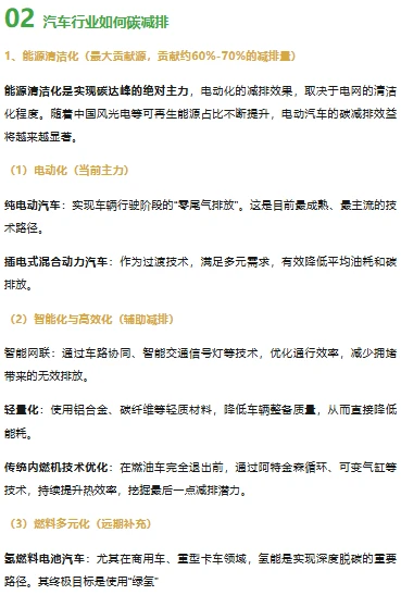 汽车行业将在2028年提前碳达峰！附精选干货