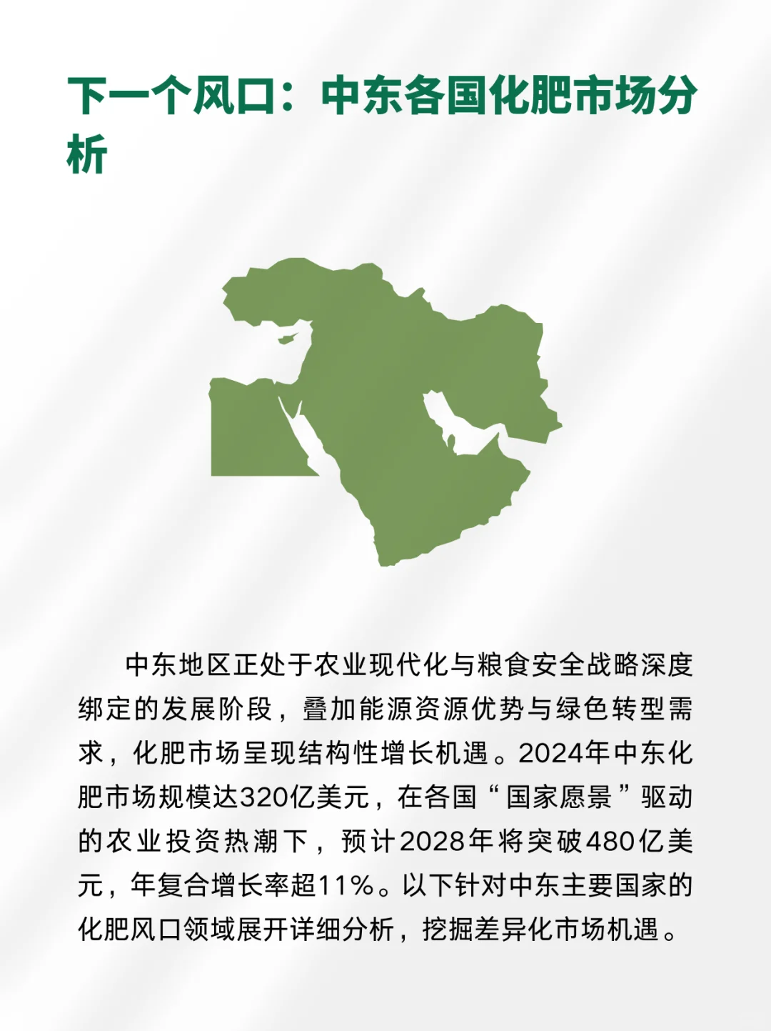 下一个外贸风口∶中东+化肥