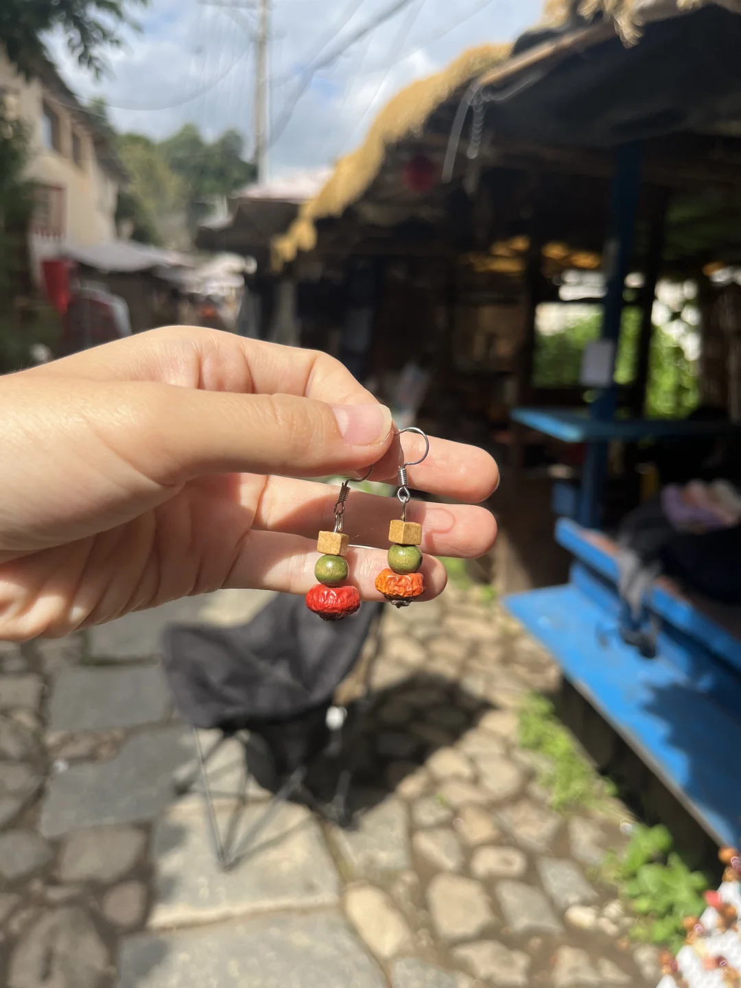 果实耳环简单复杂款式都有