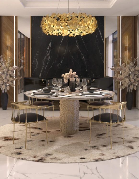 博卡家具定制#纯铜餐椅#博卡杜伦波家具工厂