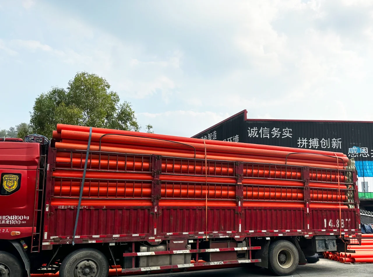 MPP电力管装车发货