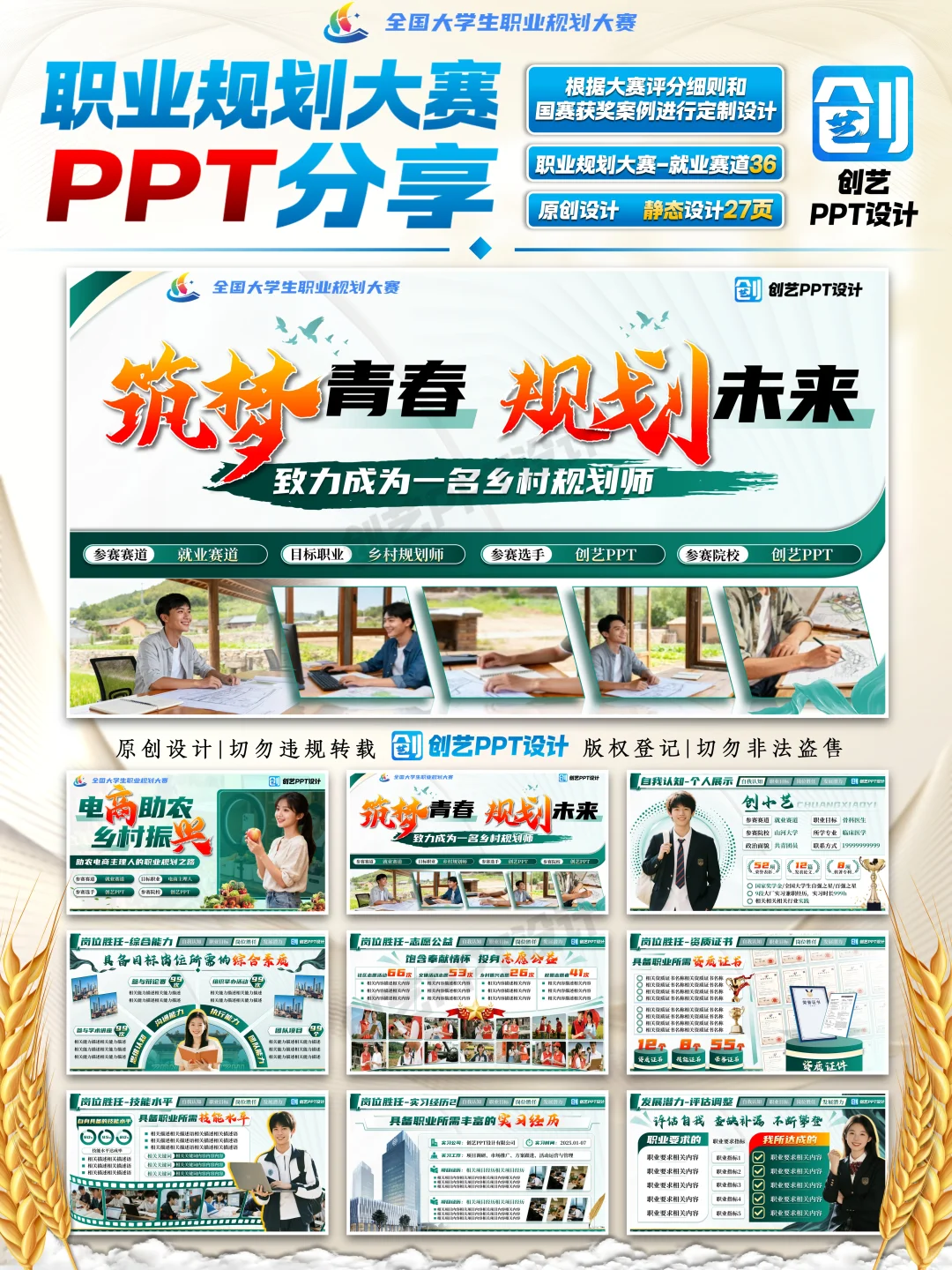 电商主理人职业规划之路ppt?职规赛ppt