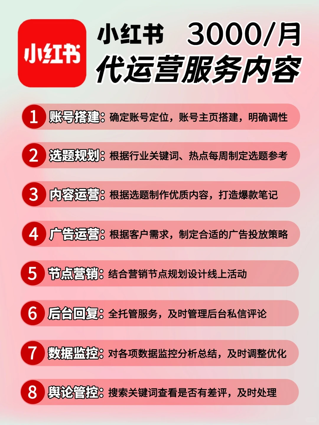 重庆?专业小红书代运营服务内容大全?