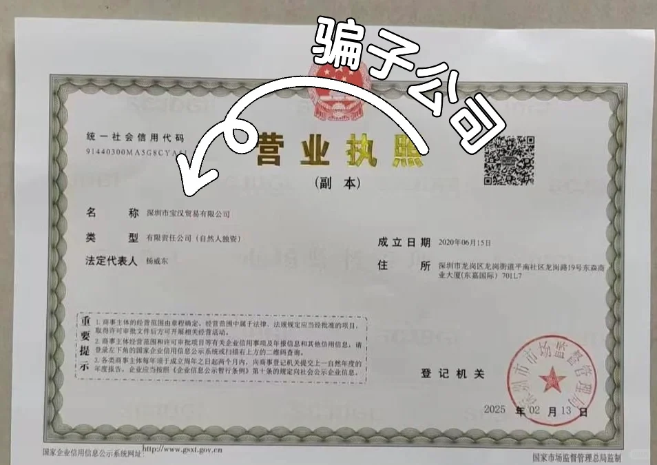 骗子公司 ⚠️注意甄别