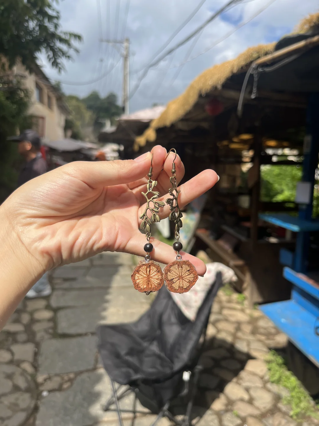 果实耳环简单复杂款式都有