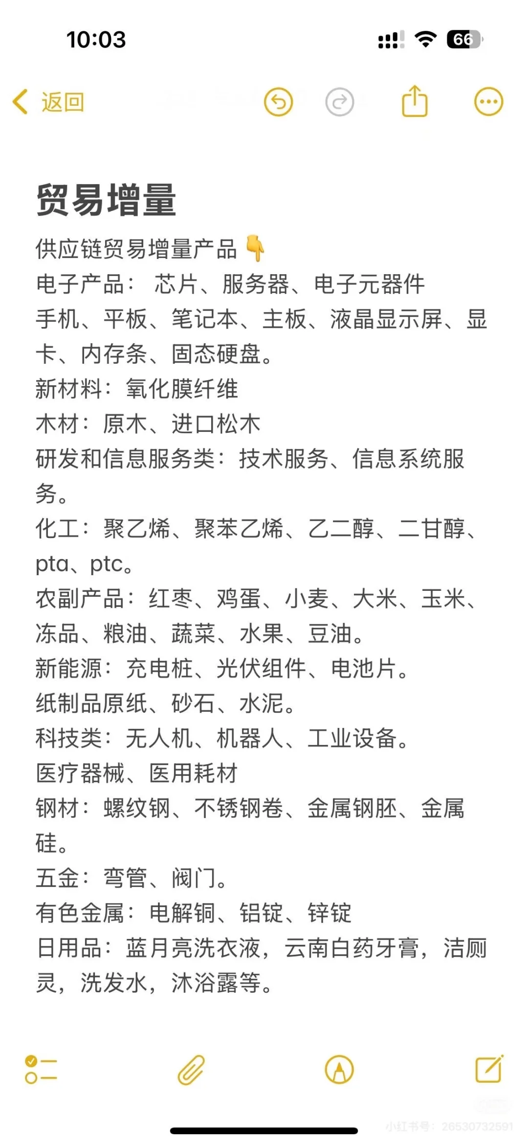 供应链贸易增量带量