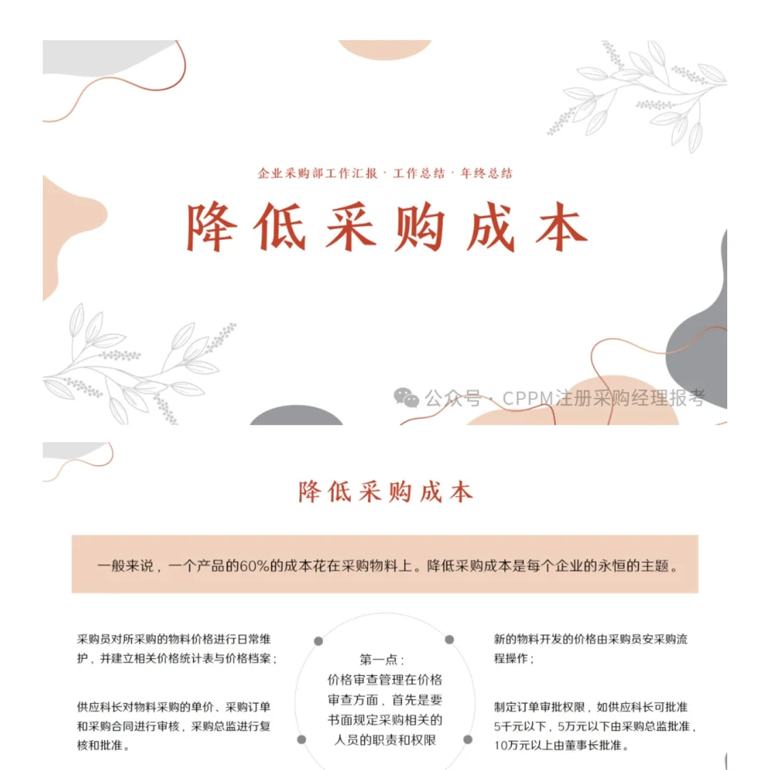 采购部年度工作情况及改进计划