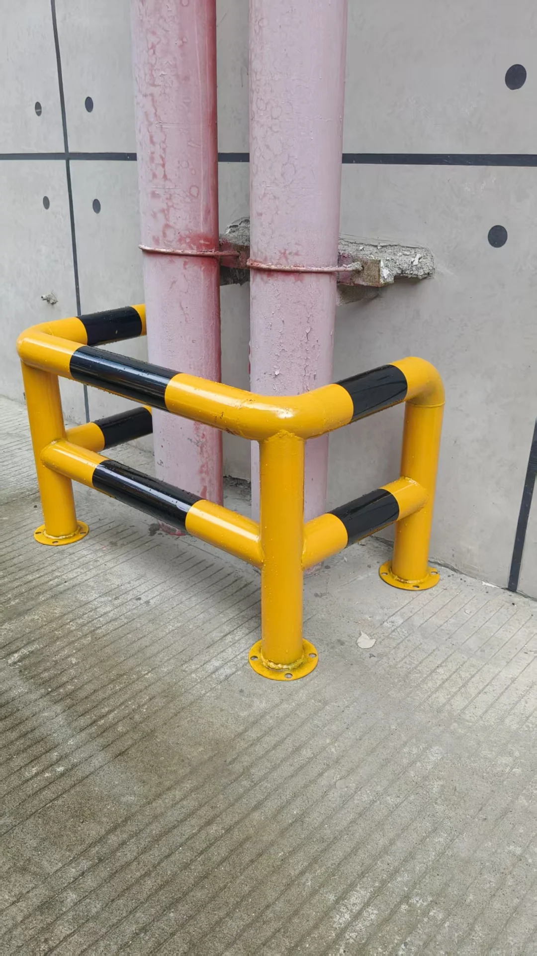 新厂房消防栓防撞护栏杆 U型挡车杆客户返图