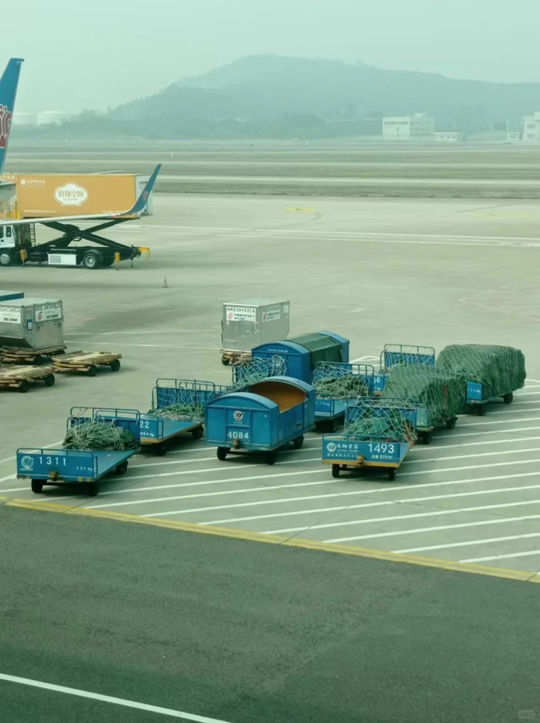 机场的各种职能车辆