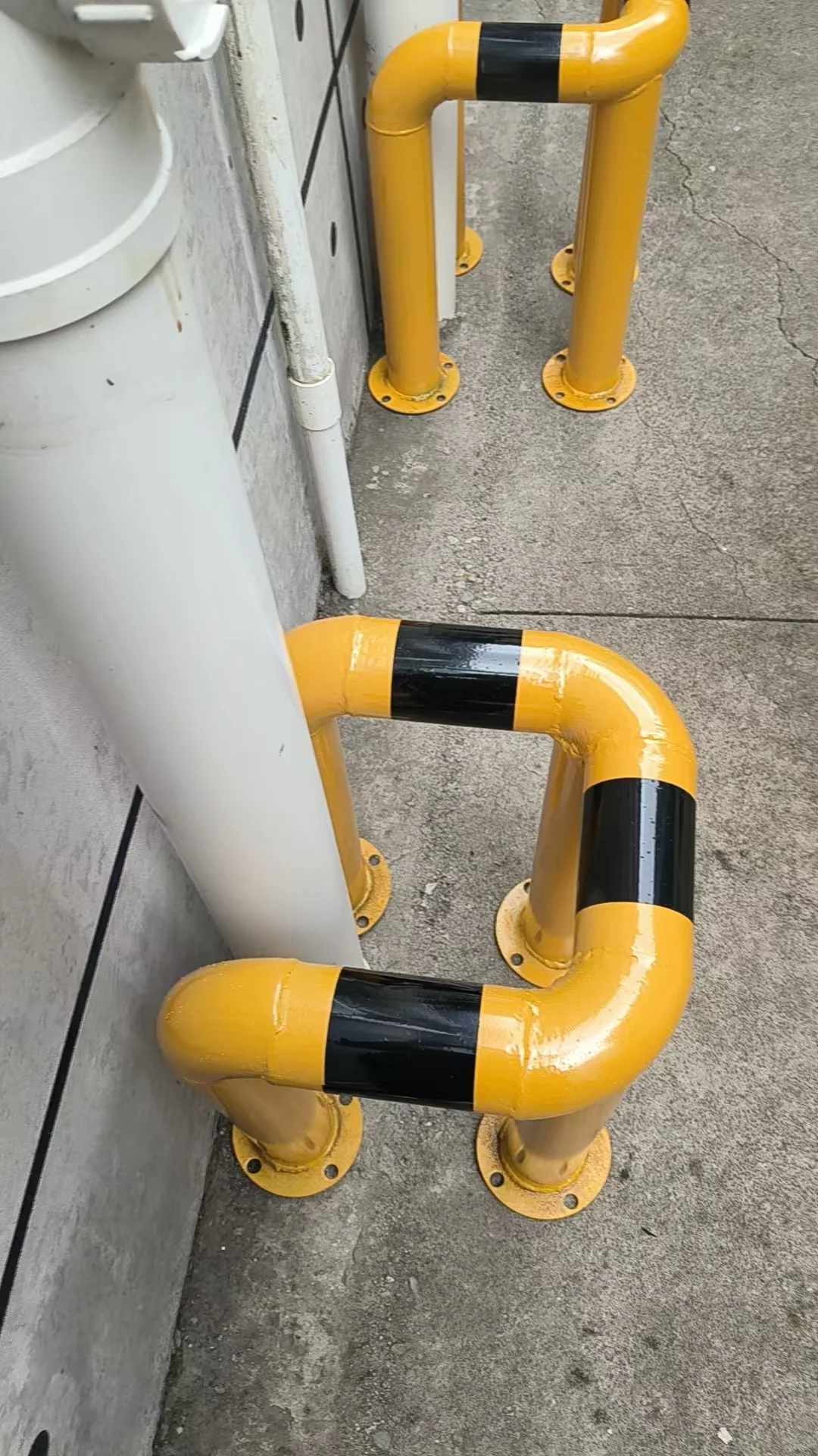 新厂房消防栓防撞护栏杆 U型挡车杆客户返图