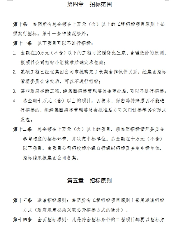 招标采购难管理？给你看看这份招采管理制度