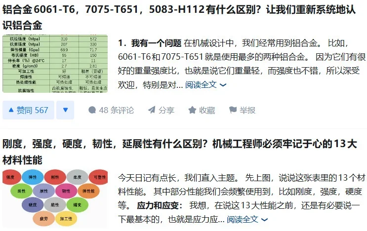 ?听过的最顶的机械博主top3