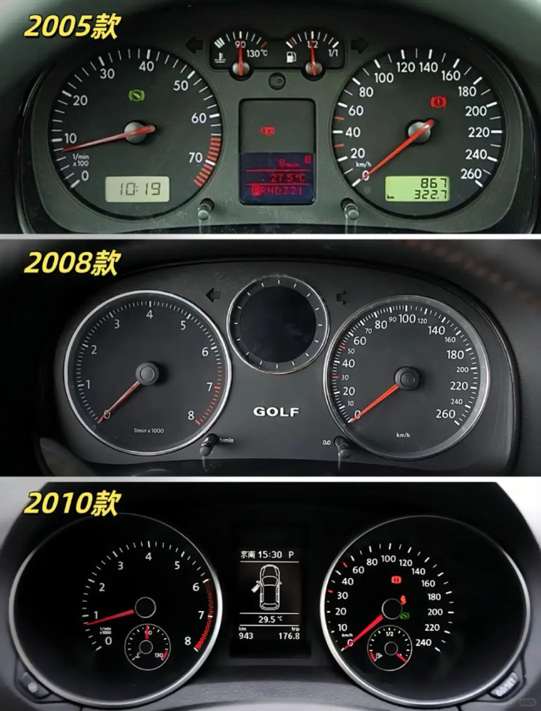 高尔夫的哪一款仪表最经典