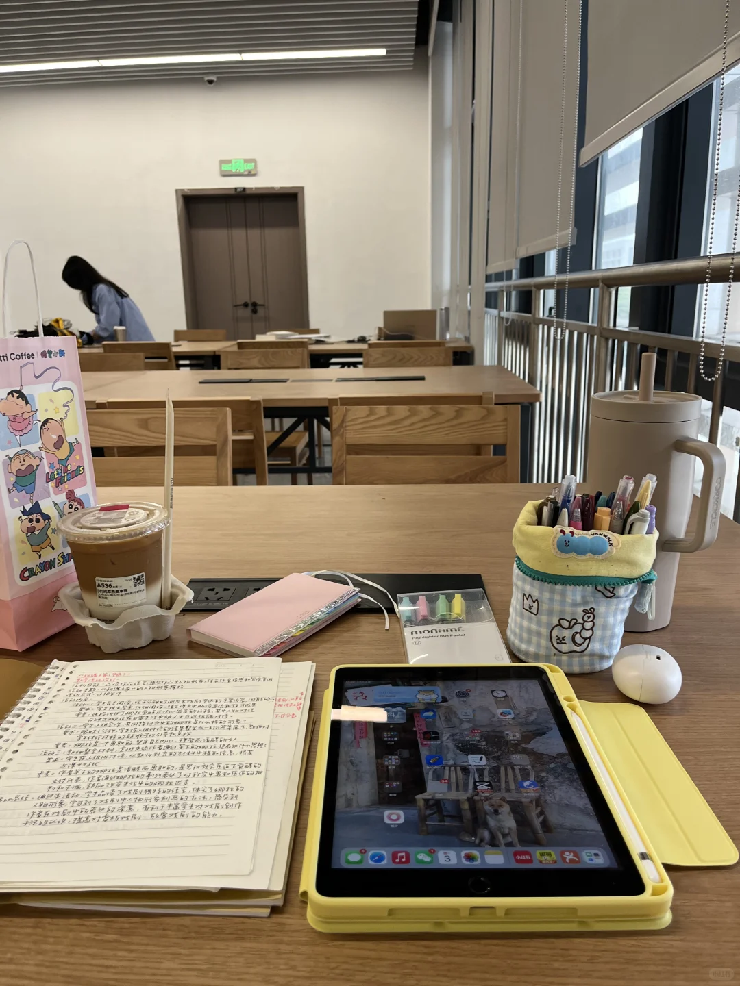 无所谓 姐周一也早起来图书馆了