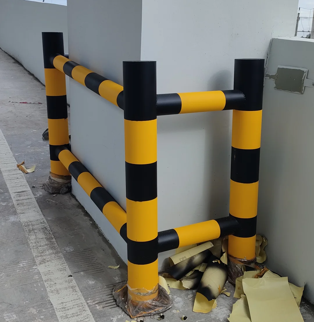 新厂房消防栓防撞护栏杆 U型挡车杆客户返图