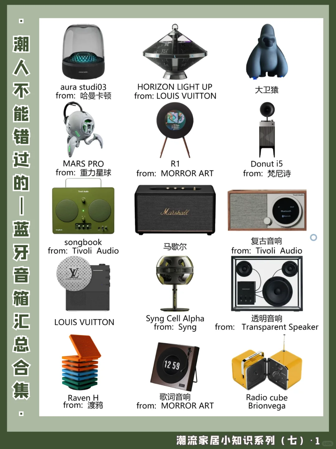 蓝牙音箱｜潮流家居小知识系列（七）