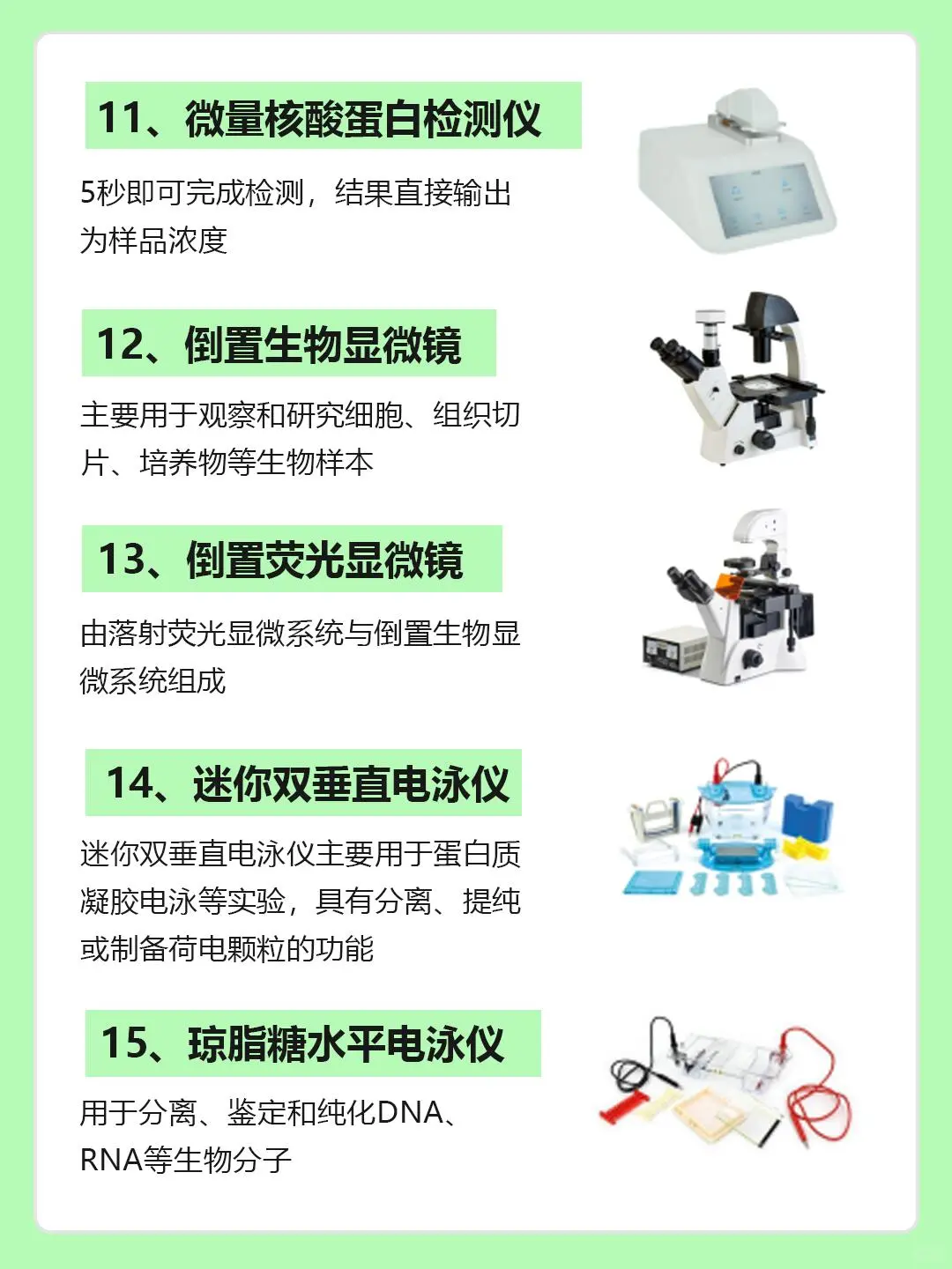生物科研实验室必备设备?