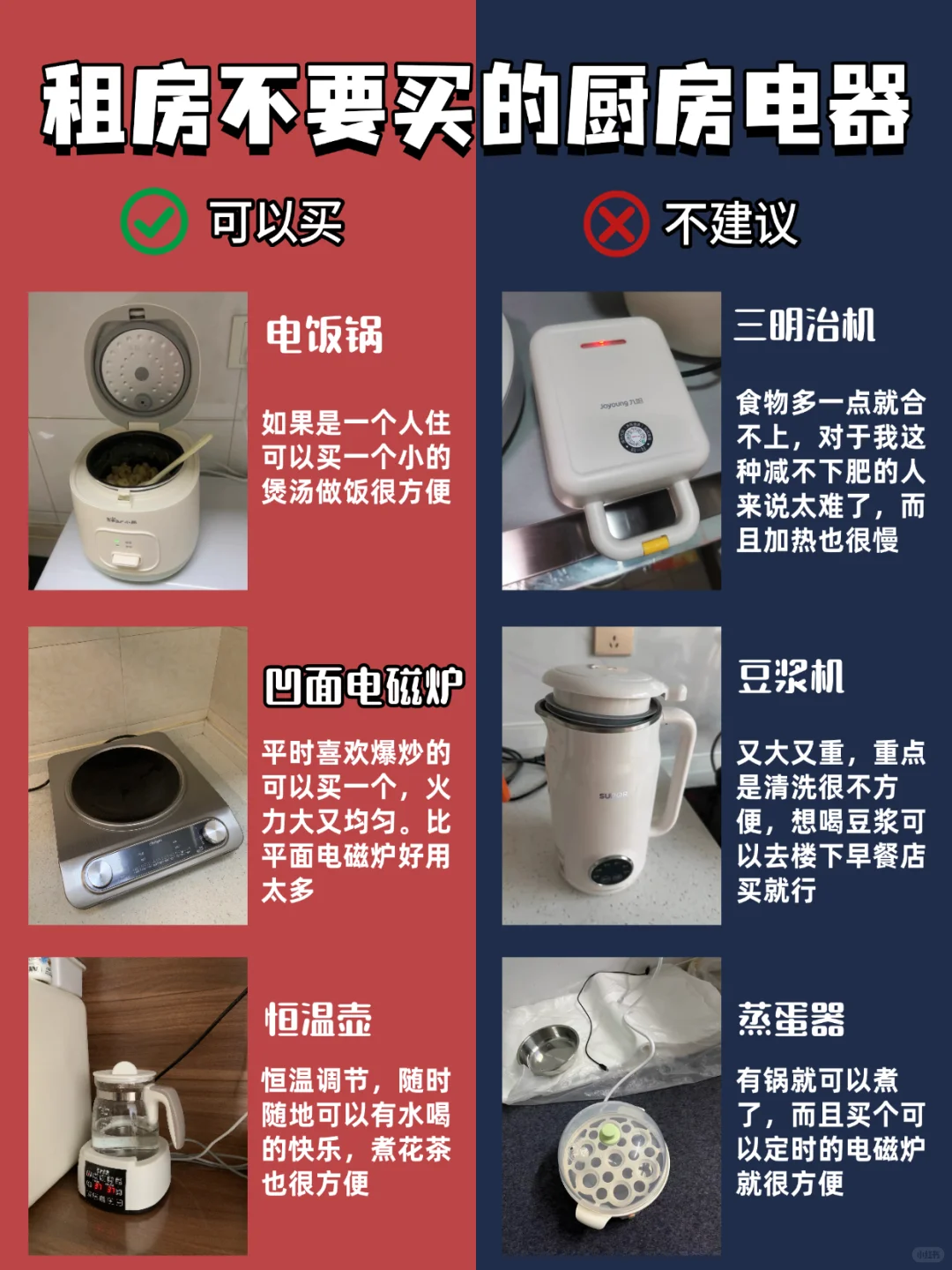 打工人租房不要买的厨房电器！速速点赞收藏