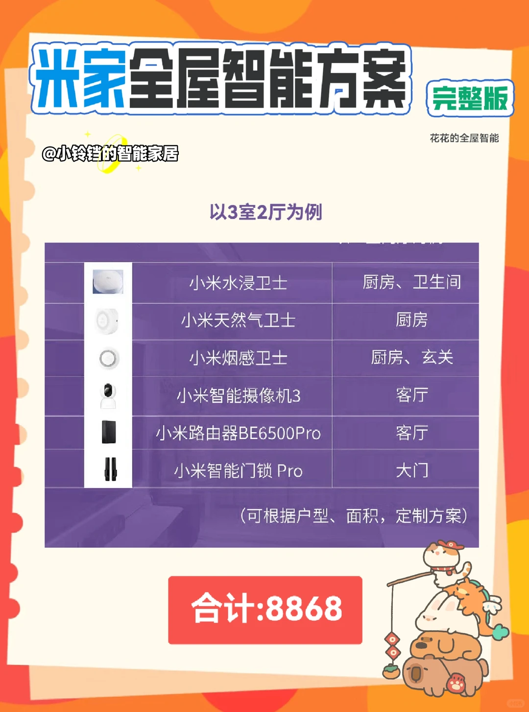 被追问无数次的全屋智能清单?建议收藏