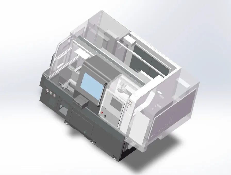 AS200LMYS中村车床加工中心 STP模型