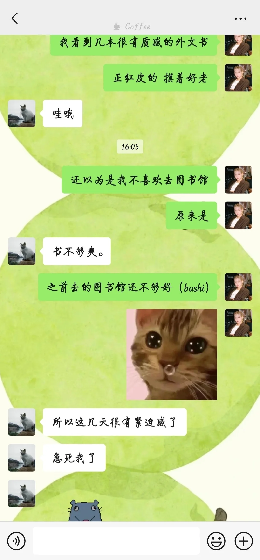 被书围抱着 像在家一样安心