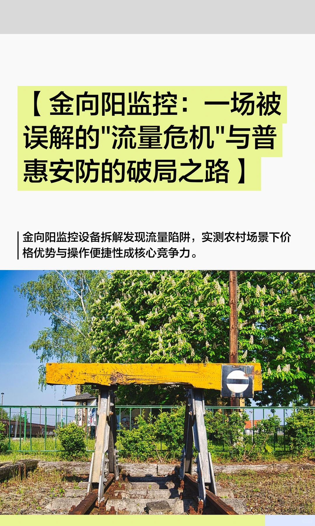 【金向阳监控：一场被误解的