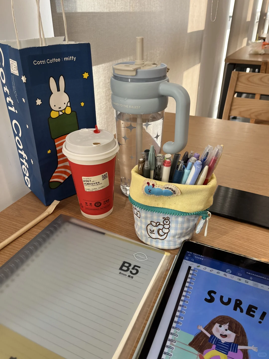 周五无课 早起挑战在图书馆学一整天